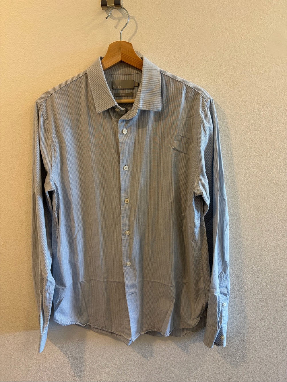 Men's Light Blue Button-Down Shirt